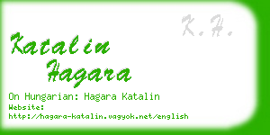 katalin hagara business card